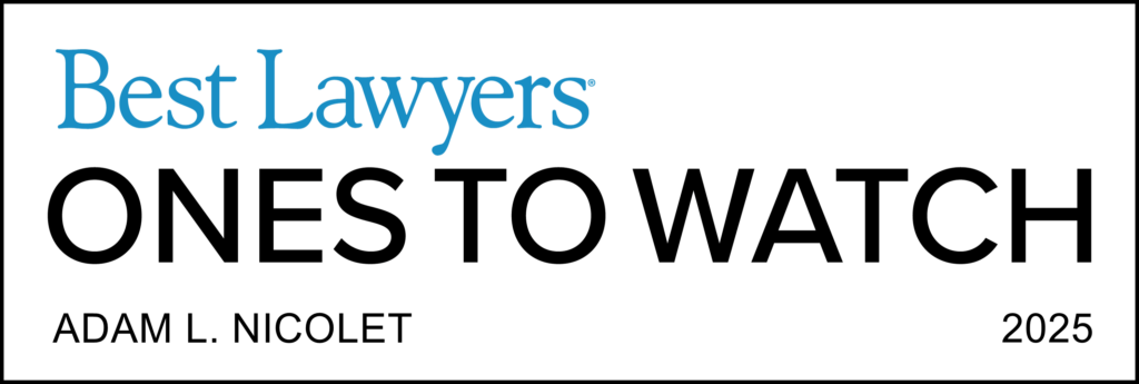 Adam Nicolet Ones To Watch 2025 - Lawyer Logo