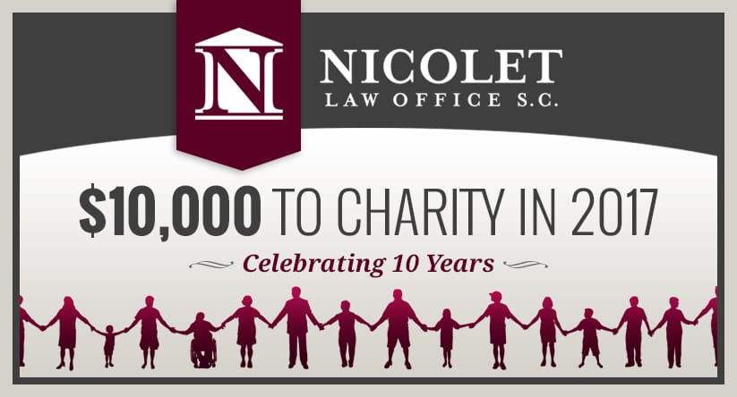  10th Year Charity Program Logo Nicolet