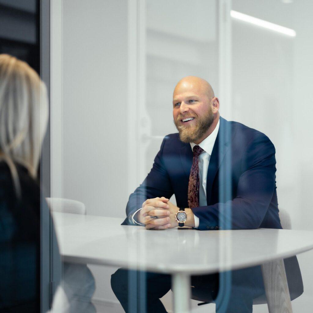 Office - Drew with Client