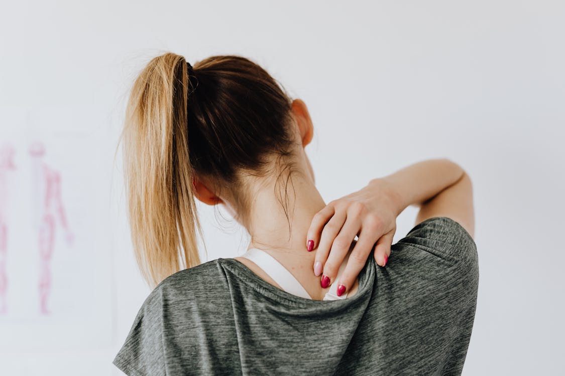 Woman dealing with pain and suffering from an injury