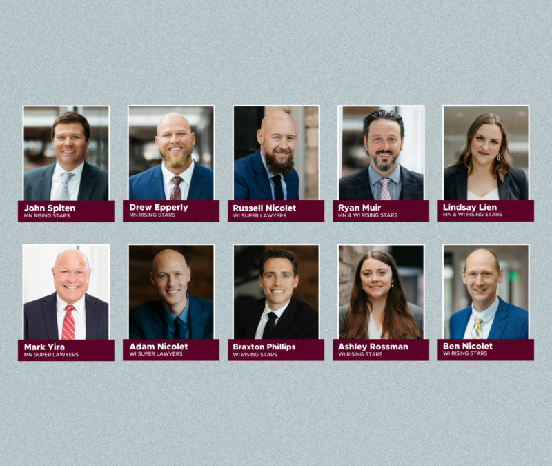 10 Nicolet Law attorneys recognized by Super Lawyers in 2026