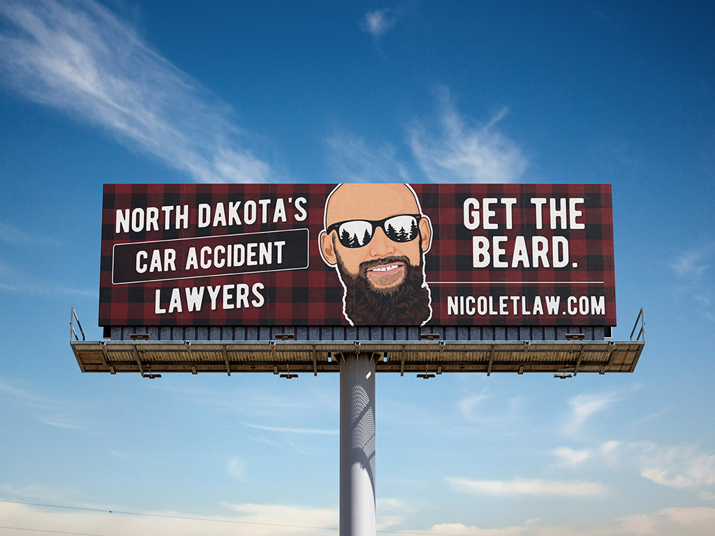 A billboard - Get Nicolet.