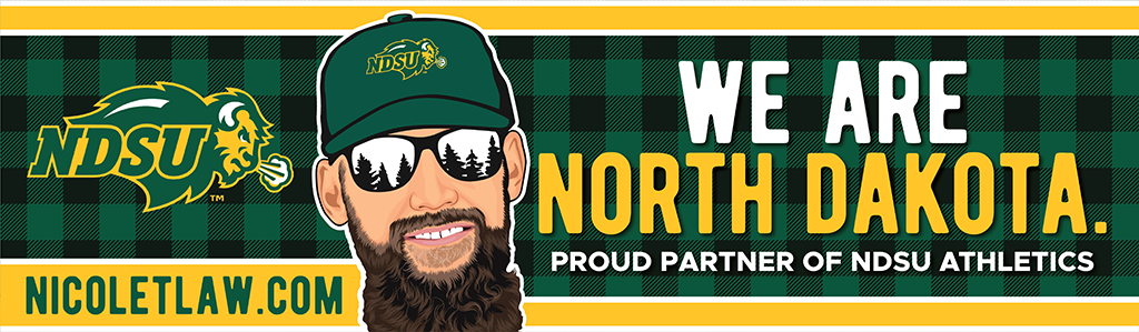 Nicolet Law is a Proud Partner of NDSU Athletics. Go Bison!