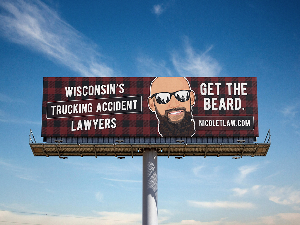 A billboard - Get Nicolet.