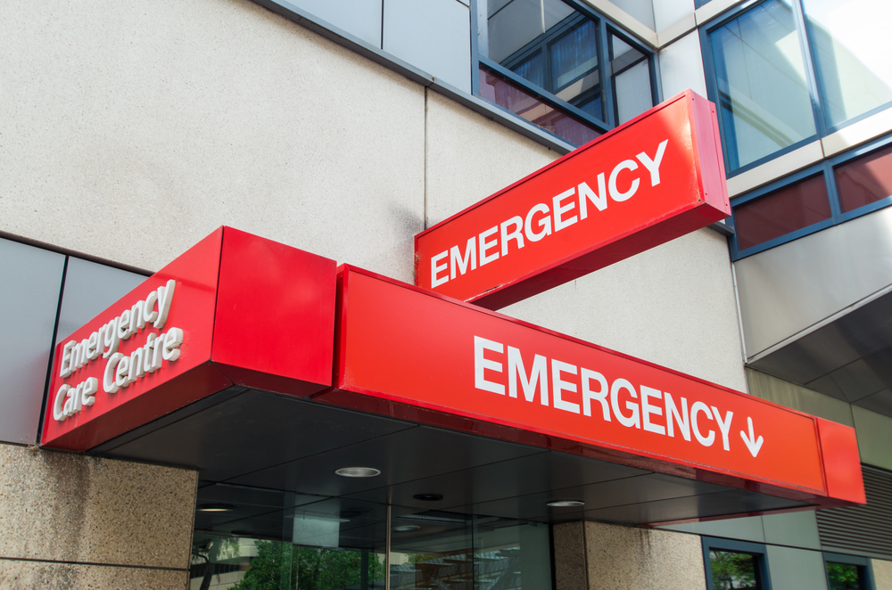 Signage for an Emergency Room entrance